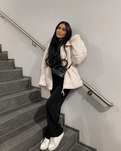 KAJA – Cappotto in Morbido Teddy