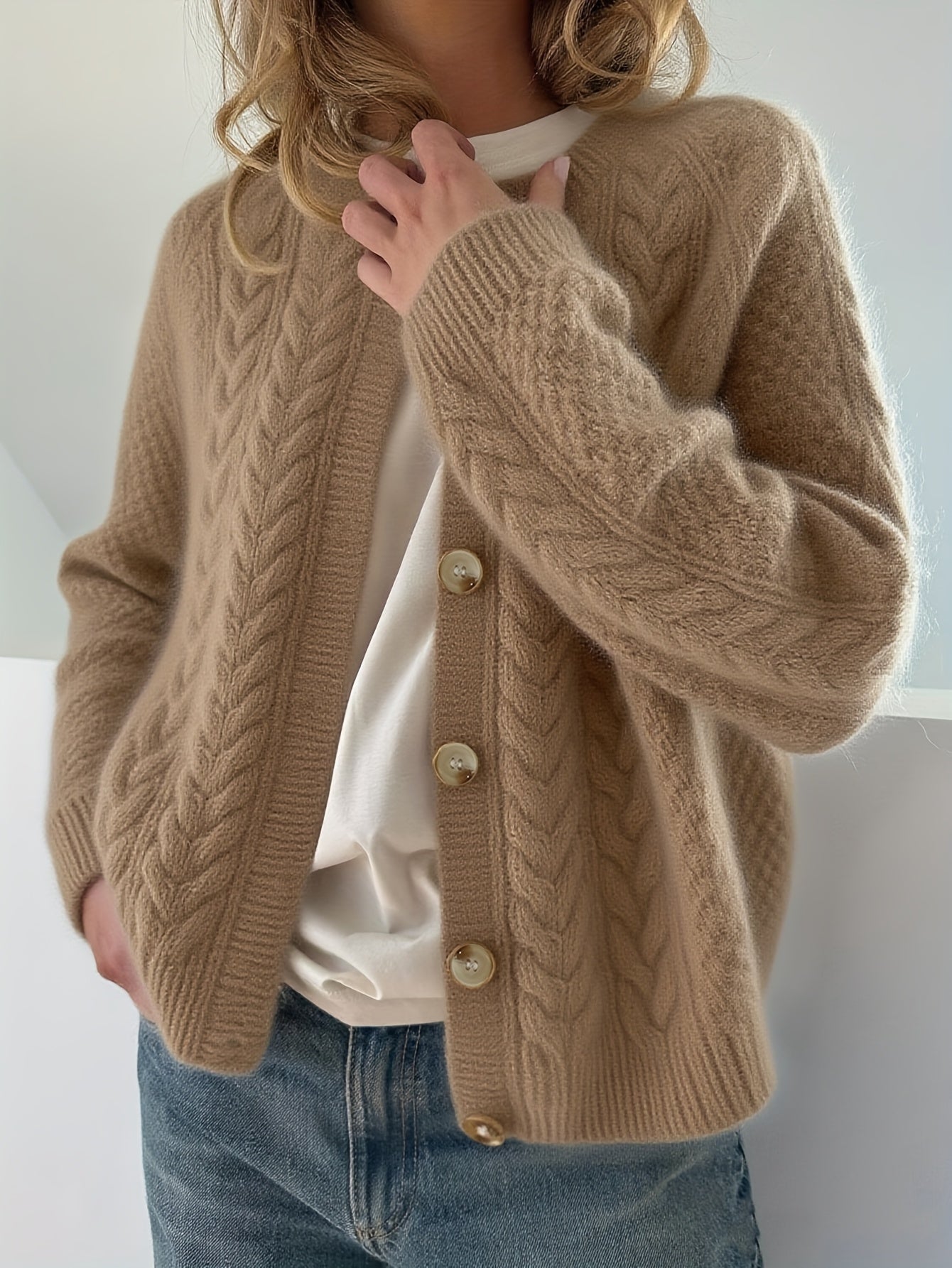 Elena™ | Cardigan Lavorato a Maglia Con Bottoni