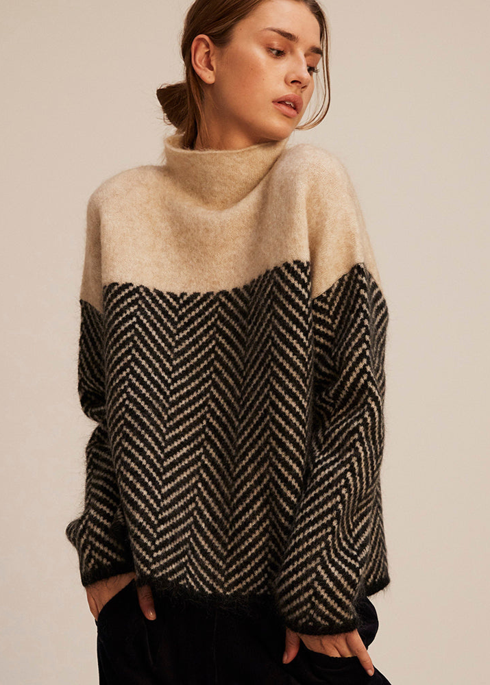 Sofia™ | Maglione a collo alto in cotone