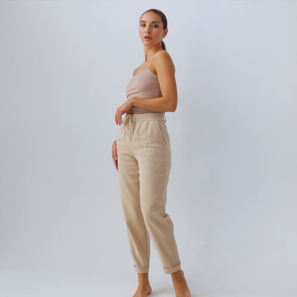 Linnea™ | Pantaloni premium in lino traspirante con elasticità