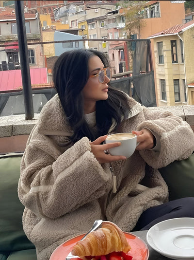 KAJA – Cappotto in Morbido Teddy