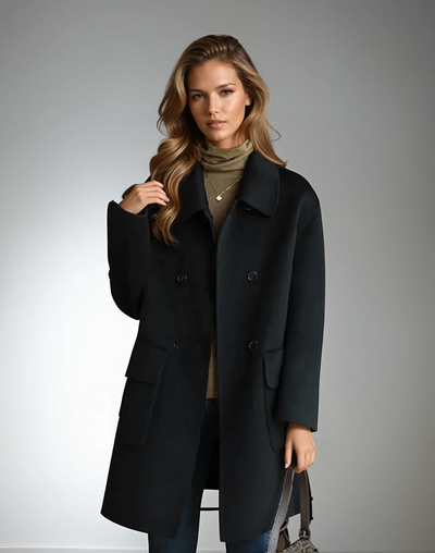 Cappotto Elegante in Misto Lana