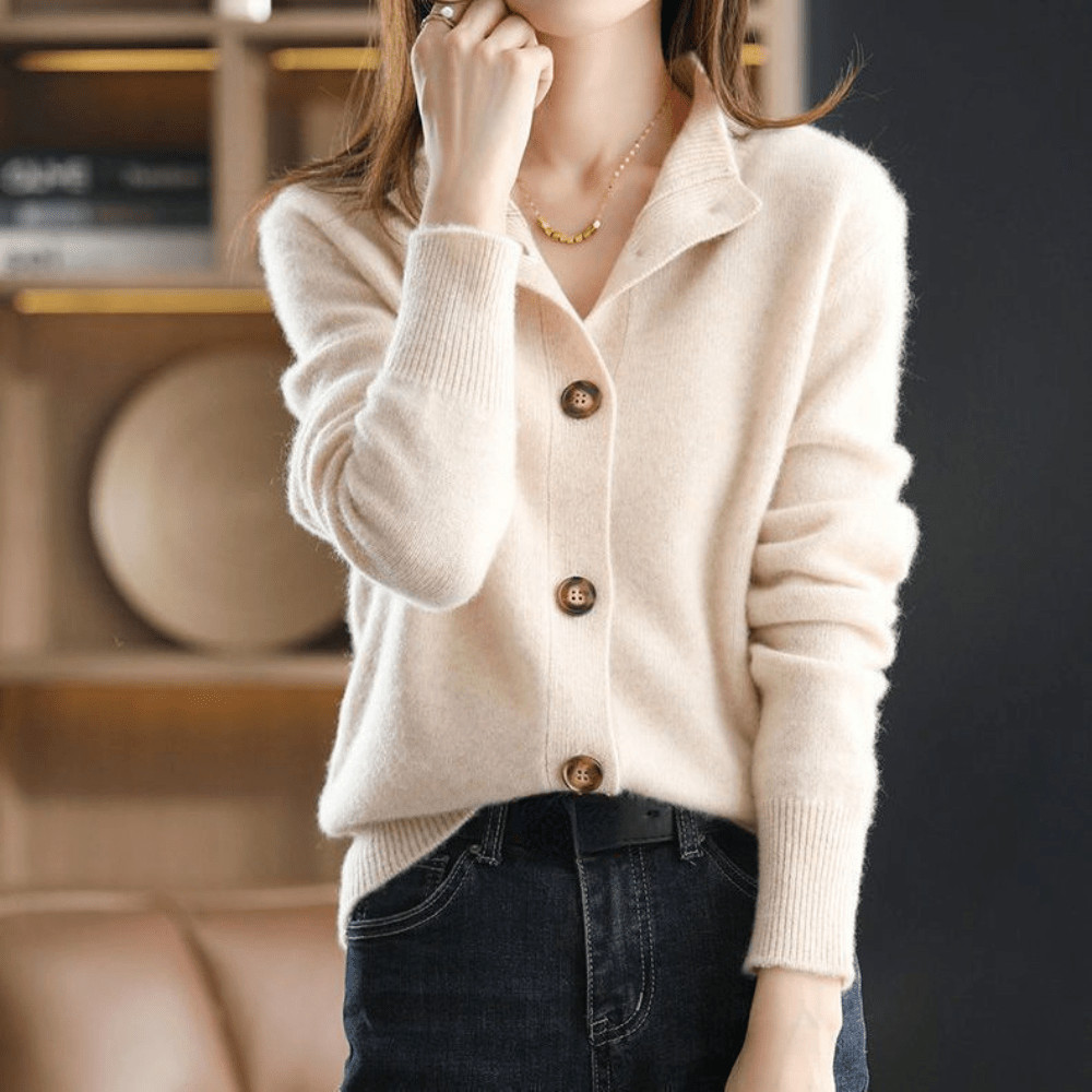 Rafaella™ | Cardigan in cashmere lavorato a maglia