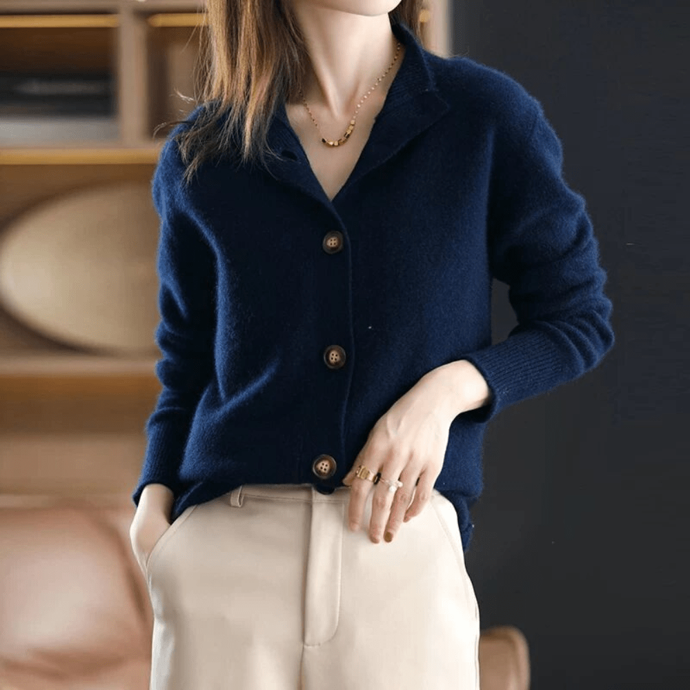 Rafaella™ | Cardigan in cashmere lavorato a maglia